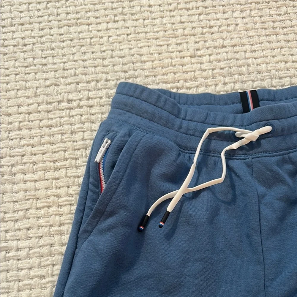Athletic Blue Shorts with Elastic Waistband - Picture 2 of 4